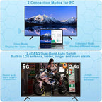 TTQ Wireless HDMI Transmitter and Receiver, Wireless HDMI Extender 4K Supported, Plug and Play, 2.4G/5G, 100FT Range, Support Laptop PC TV Box Projector Camera DV, No Need Bluetooth WiFi