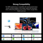 NUROUM A05B Bluetooth Conference Speaker and Microphone, Portable Wireless Speakerphone with Noise Canceling Mic, 16ft Voice Picked Up Computer Speaker for Desktop PC/Laptop/Office/Business Trips