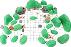Owlbear Terrain Set - Mini Dungeon Castle Cavern DND Terrain for Tabletop RPGs, Dungeons & Dragons, Pathfinder, War Gaming, and More! - by DCD (98+pcs, 3.5sqft)