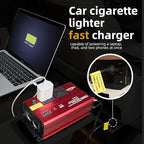 TWING Car 1000w Inverter,12v DC to 110v Power Inverters for Vehicles 1000 watt with Dual AC Outlets 3.0A USB and Type-C,12 Volt Inverter Car Cigarette Lighter Battery
