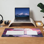 Watercolor Japanese Large Gaming Mouse Pad,Japanese Mouse Pad 31.5 x 11.8 in Mat Desk Pad,Large Desk Mat,Extended Keyboard Mousepad with Non-Slip Base and Stitched Edge for Desk Home Office