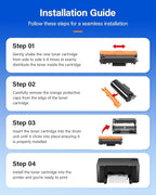 TN760 Black Toner Cartridge 2-Pack Compatible Replacement for Brother TN-760 MFC-L2710DW MFC-L2750DW HL-L2350DW DCP-L2550DW HL-L2395DW HL-L2370DW HL-L2325DW HL-L2390DW MFC-L2690DW Laser Printer Ink