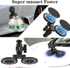 Taisioner Magnetic Car Mount Camera Mount for Insta360 x5/x4/x3/x2 Go 2/3 Car Body Outside with 360°Rotation Ball Head Compatible with Gopro,360 Max,Insta 360,DJI osmo,Akaso Aciton Camera
