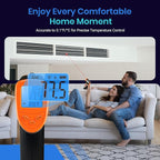 Etekcity Infrared Thermometer 1080, Heat Temperature Temp Gun for Cooking, Laser IR Surface Tool for Pizza Oven, Meat, Griddle, Grill, HVAC, Engine, Accessories, -58°F to 1130°F, Orange
