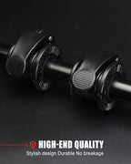 Barbell Clips 1 Inch Quick Release Weight Clamps 0.9-1.18inch Multi-Size Adjustable Olympic Clamps for Bars
