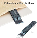 Ergonomic and Foldable Laptop Stand for Desk, Adjustable Riser, Fits All Laptops and Notebooks up to 17,Ultra-Thin,Ventilated Cooling,ABS+Silicone,Grey.