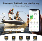 Power Queen 12V 125Ah Group 27 Bluetooth LiFePO4 Battery,1600Wh Energy Lithium Battery with Low-Temp Protection Max. 15000 Cycles for RV, Solar System, Trolling Motor
