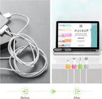 12 Pack Cable Clips, Znben Cable Holder for Desk Cord Organizer Adhesive Cord Management Charger Wire Holder Clips for Desk, Home, Office, Car, Cubicle, Nightstand Colorful