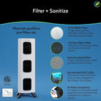 Air Oasis iAdapt 2.0 H13 HEPA Filter Air Purifier | Whole Home Healthy Air Bundle | 5 Air Purifiers, 3x Small, 1x Medium & 1x Large Air Purifier