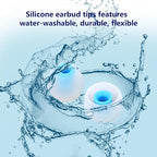 Earbud Replacement Tips Silicone Earbud Tips Earbud Covers Fit for in-Ear Headphones (Inner Hole 3.8mm -5.1mm) Ear Tips Earbud Rubber Tips 9 Pairs S/M/L