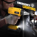 LIVOWALNY Heat Gun Compatible with Dewalt 20v Battery:350W Cordless Battery Powered Heat Gun 122℉~1022℉-Variable Temperature Control Heat Shrink Gun w/LED Digital Display for Shrink Tubing, Vinyl Wrap