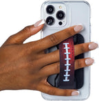 LoveHandle PRO MagSafe Compatible Magnetic Phone Grip w/Kickstand - Mount, Strap and Stand for Smartphone and Tablet - MagSafe Ring Included - Fits All Devices - Football