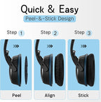 Earpads Replacements for Bose QuietComfort 35, QuietComfort 45, QC 35, QC 45 Over Ear Headphones, Protein Leather, Noise Isolation Fit, Black