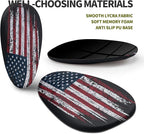 Hokafenle Ergonomic Mouse Pad Wrist Support, Terraced Slope Carpal Tunnel Wrist Pad for Mouse with Unibody Memory Foam, Wrist Rest Pain Relief Mousepad (US Flag, 11.8x7.9 in)