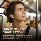 TOZO NC3 Hybrid Active Noise Cancelling Wireless Earbuds with 6 Mics AI Clear Call Ear Buds 55H Playtime with LED Display 32 Preset EQs via APP Bluetooth 5.3 IPX8 Waterproof in Ear Headphones