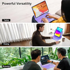for iPad 11th (A16) & 10th Generation Case with Keyboard – Magic-Style Magnetic – Floating Cantilever Stand - Multi-Touch Trackpad Keyboard Case for iPad 11 inch 2025&10th Gen 10.9 inch (Light Purple)