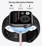 Temdan for Travel Vacation Essentials,3 in 2 USB C Cable for Apple Watch Charger/iPhone 16 Charger/Lightning,Multi Charging Cable Cord,Camping Essentials,Designed for iWatch & iPhone 16-12-4FT Pink