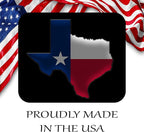 Texas State Flag Mouse Pad Mat Mousepad for Desk Computer Laptop PC Gaming Home or Office Gift for Texan TX (Black MP57)
