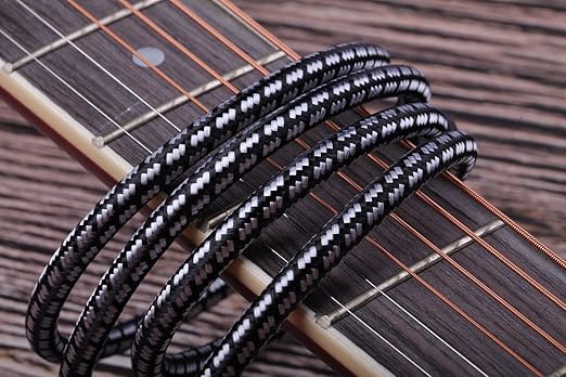 Aux Cord, Audiophile 3.5mm Stereo Audio Cable [1m (3.2Feet), Silvered-Plated Copper core, Right Angle] Unbreakable and Great for Laptop, Tablets, Headphones, Cars and More.