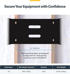 StarTech.com 6U Wall Mount Network Rack - 14 Inch Deep (Low Profile) - 19" Patch Panel Bracket for Shallow Server and IT Equipment, Network Switches - 44lbs/20kg Weight Capacity, Black (WALLMOUNT6)