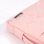 Voova Laptop Sleeve Carrying Case 14 15 Inch Compatible with MacBook Air 15 M2/M3/M4 2022-2025, MacBook Pro 15, Hp Chromebook 14, Waterproof Slim Computer Cover Bag,Sakura Pink
