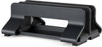 Aluminum Dual Vertical Laptop Stand Dock Holder, Supports 2 Devices, Adjustable Slot Width 15-36mm, Space-Saving Upright Storage for MacBook and Laptops