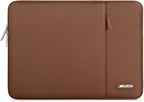 MOSISO Laptop Case 14 inch, 14 inch Laptop Sleeve Compatible with HP Lenovo Dell ASUS Acer, HP Stream, Dell Latitude, Lenovo IdeaPad, Polyester Vertical Computer Sleeve Bag with Pocket, Caramel Brown