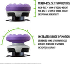 KontrolFreek FPS Freek Galaxy Performance Thumbsticks for Nintendo Switch | 1 Mid-Rise, 1 High-Rise Concave | Purple