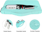 MOSISO Compatible with MacBook Air 13 inch Case 2025 2024 2023 2022 M4 A3240 M3 A3113 M2 A2681, Hard Shell&Sleeve Bag&Keyboard Skin&Webcam Cover&Screen Film for MacBook Air 13.6 inch, Turquoise