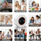 Rechargeable Pomodoro Timer, 8-Angle Auto-Rotating Screen with Gravity Sensor, Digital Timers for Classroom, Small Kitchen Timers for Cooking, Work and Study (Pearl White)