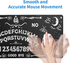 Mysterious Spirit Goth Gaming Mouse Pad 31.5x11.8 Inch Large Desk Mat Black Extended Pads Big Mousepad Non-Slip Rubber Base Keyboard Mat with Stitched Edges for Gaming Laptop Computer PC Desktop