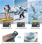AODELAN for Canon Rechargeable Wireless Shutter Release Camera Remote Control Zoom Focus Compatible with R50,G7X Mark III,R6 Mark II,R5,R6,M6 Mark II,M200,M50,90D,200D,Replace Canon BR-E1(Black)
