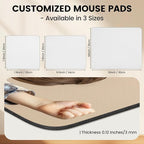 Custom Mouse Pad, Personalized Mouse Pad with Photo & Text, Neoprene Mouse Mat for Laptop Computer Office Desk, Mousepad Small with Anti-Slip Rubber Base