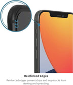 ZAGG InvisibleShield Glass Elite VisionGuard - Impact Protection, Scratch & Fingerprint Resistant, Clear for iPhone 12 Pro, 12, 11, XR