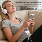 USB-C to Microphone & 3.5mm Audio Adapter with PD Fast Charging for Live-Streaming, 3-in-1 Aux to USB C Audio & MIC Splitter Compatible with iPhone 15/16, iPad Pro, Galaxy S25Ultra, and More