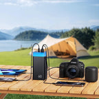 Power Bank 60000mAh 22.5W Fast-Charging Portable Charger with Built-in Cables Portable High Capacity Portable Phone Charger Power Bank for iPhone, Samsung, Galaxy, Travel Camping Outdoor