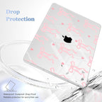 Case for MacBook Pro 13 inch with/Without Touch Bar (2016-2022, M2 A2338 M1 A2289 A2251 A2159 A1989 A1706 A1708), Hard Shell + Keyboard Cover + Dust Plug, Bow