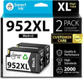 Smart Ink Compatible Ink Cartridges Replacement for HP 952XL HP 952 XL (2 Black Combo Pack) to use with HP Printer OfficeJet Pro 8710 7740 8720 8715 8210 7720 8740 8725 8700 OfficeJet 8702