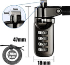 I3C Laptop Cable Lock 4 Digital Combination Lock Security Computer Cable Lock Anti Theft Combination Lock Compatible for Tablet Laptop (1 Pack)