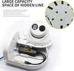 Indoor Outdoor Camera Bracket ABS Plastic Wall Mount L-Shaped Bracket for Security Dome IP Camera Mounting, Junction Box Cable Management (2.5in-SL-1PACK)