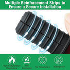 4pc Starlink Cable Grommet 3/4" Silicone Anti-Slip Wall Hole Pass Through Split Cable Bushings for TV Wire Ethernet Cord, Starlink Cable Routing Kit Accessories,38mm/1.5"Ht, Black