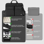 KINGSLONG 17-17.3 inch Slim Laptop Bag, Computer Carrying Case with Shoulder Strap, Notebook Handbag Cover for Men Women Fits Acer Asus Lenovo HP Toshiba Black