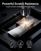 ESR 3 Pack for iPhone 16e/iPhone 14/iPhone 13/iPhone 13 Pro Screen Protector, [9H Hardness] [Military Grade Shatterproof] Tempered Glass Film with Easy Installation Tool, Scratch Resistant