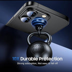 UniqueMe for 3 Pack iPhone 15 Pro/iPhone 15 Pro Max Camera Lens Protector, [Drop Protection] [Case Friendly] Camera Cover Screen [Update New Version] - All-Black