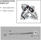 Lamoutor 2Pcs Anti-Slip Hex Nut Collar Screw for Barbell Dumbbell Weight Lifting
