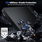WSKEN for Samsung Galaxy S25 Ultra Camera Lens Protector - Ultra Thin Case Friendly, 9H Shatterproof Tempered Glass with Aluminum Metal Circle Camera Screen Protector Cover Accessories, Black