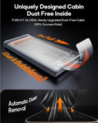 3 Pack for iPhone 15 Plus Tempered Glass Screen Protector, Dust Free CABIN, Auto Positioning, Bubble Free, High Definition, Easy Installation,9H+ Hardness