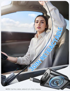 Lamicall Retractable Car Charger USB C Fast Charging 57W Type C Car Phone Charger fit iPhone 16 16e 15 Pro Max Plus Samsung Galaxy S25 S24 Ultra Pixel Android PT-47-Black