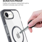 BELTRON Belt Case for iPhone 16e (2025), Slim Protective Transparent Case & Rotating Belt Clip Holster Combo (Compatible with MagSafe)