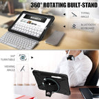 BRAECN for Galaxy Tab S6 Case,[Support S Pen Wireless Charging] Heavy Duty Shockproof Case with Pen Holder,Hand Strap,Shoulder Strap,Kickstand for Galaxy Tab S6 10.5 2019 SM-T860/T865/T867-Black